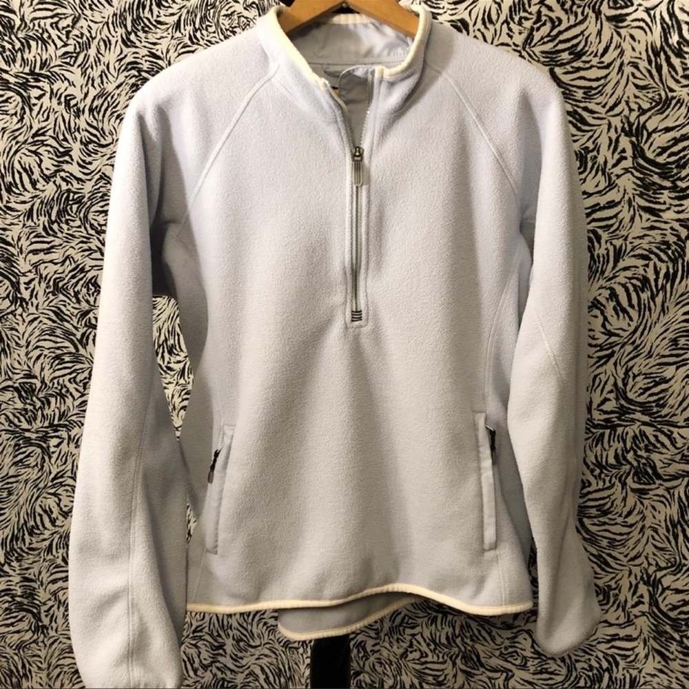 EUC Adidas Woman’s XL Powder Blue ClimaWarm Golf Fleece Pullover